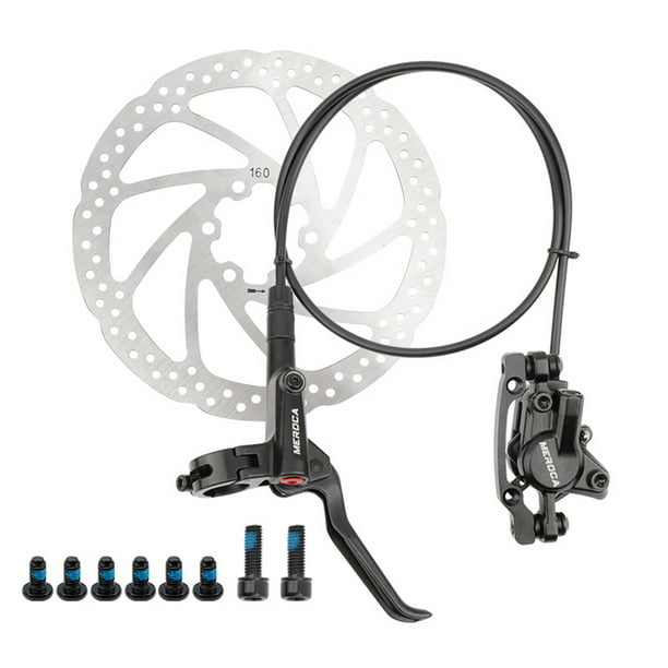JZENZERO Bike Disc Brake Kit with Bolts Aluminum Front and Rear Caliper 160mm Rotor Freewheel for Road Bike Mountain Bike